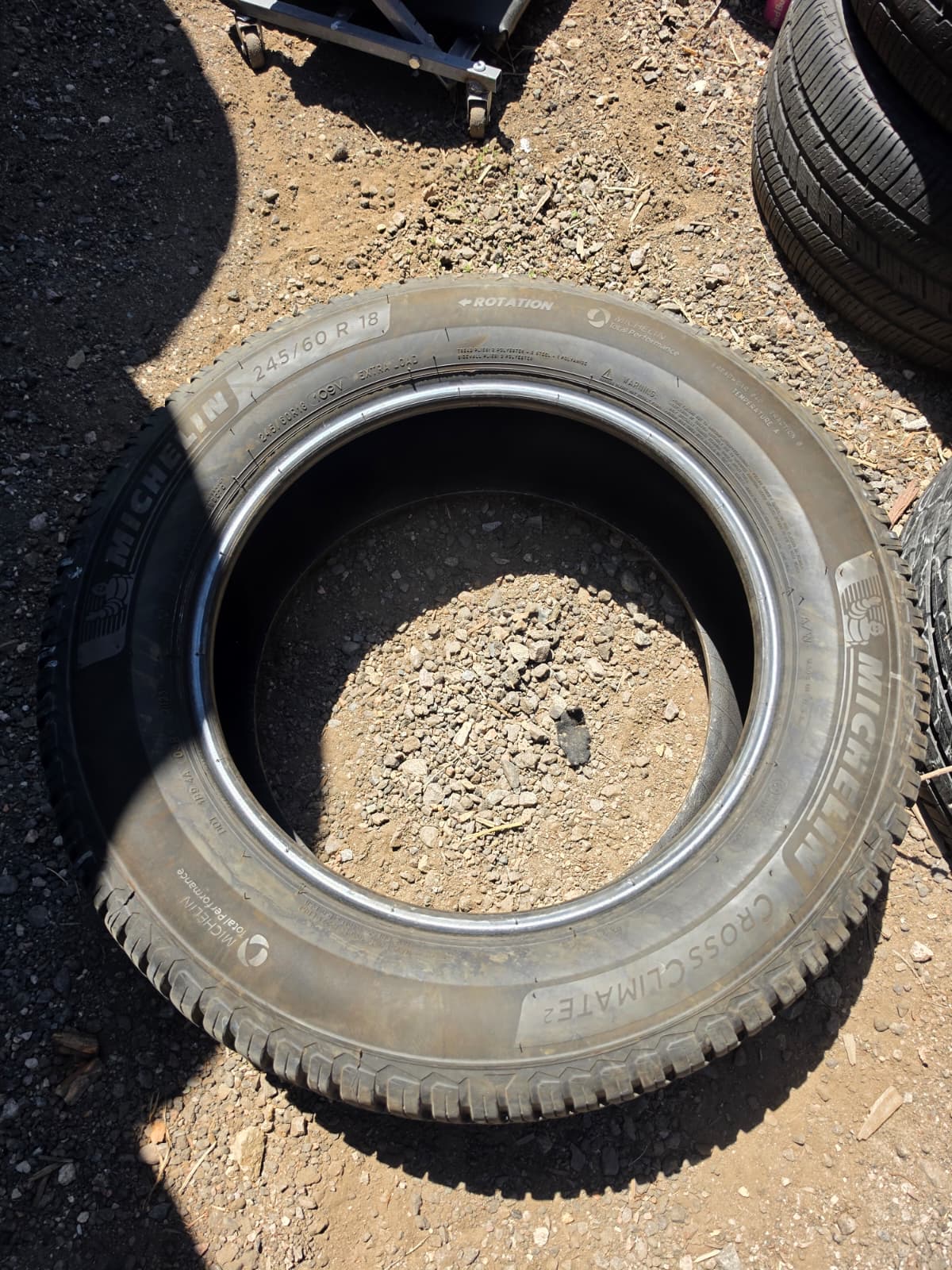 245/60R18 (3 Used Tires) Michelin Cross Climate