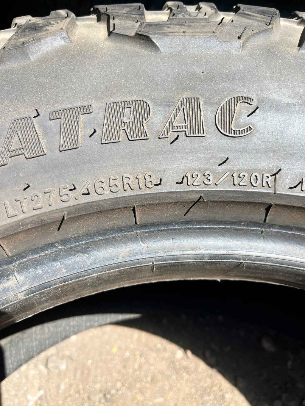 LT275/65R18 Pair (2 Used Tires) Goodyear Wrangler(Duratrac)