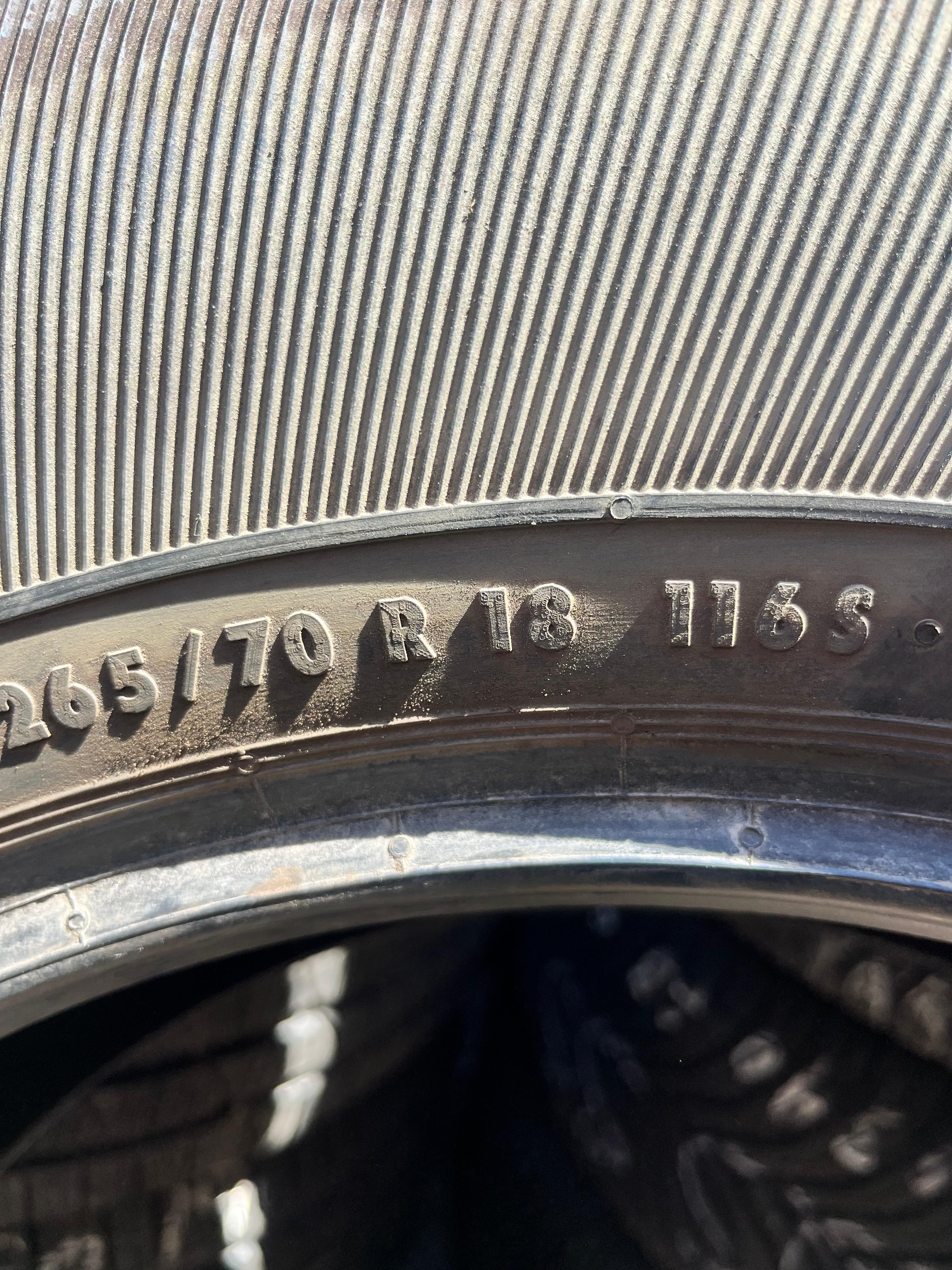 265/70R18 Pair (2 Used Tires) General Grabber Hts