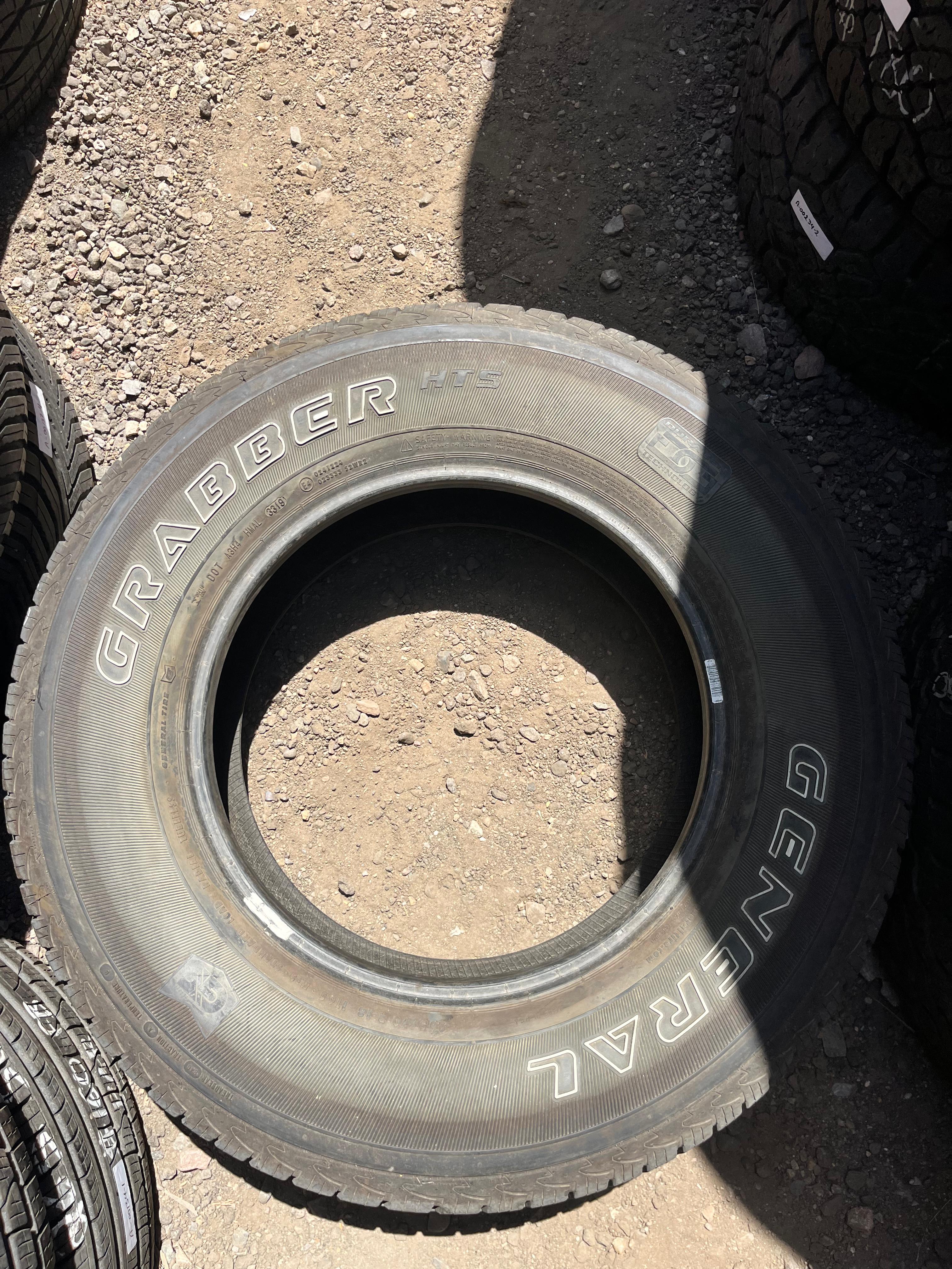 265/70R18 Pair (2 Used Tires) General Grabber Hts