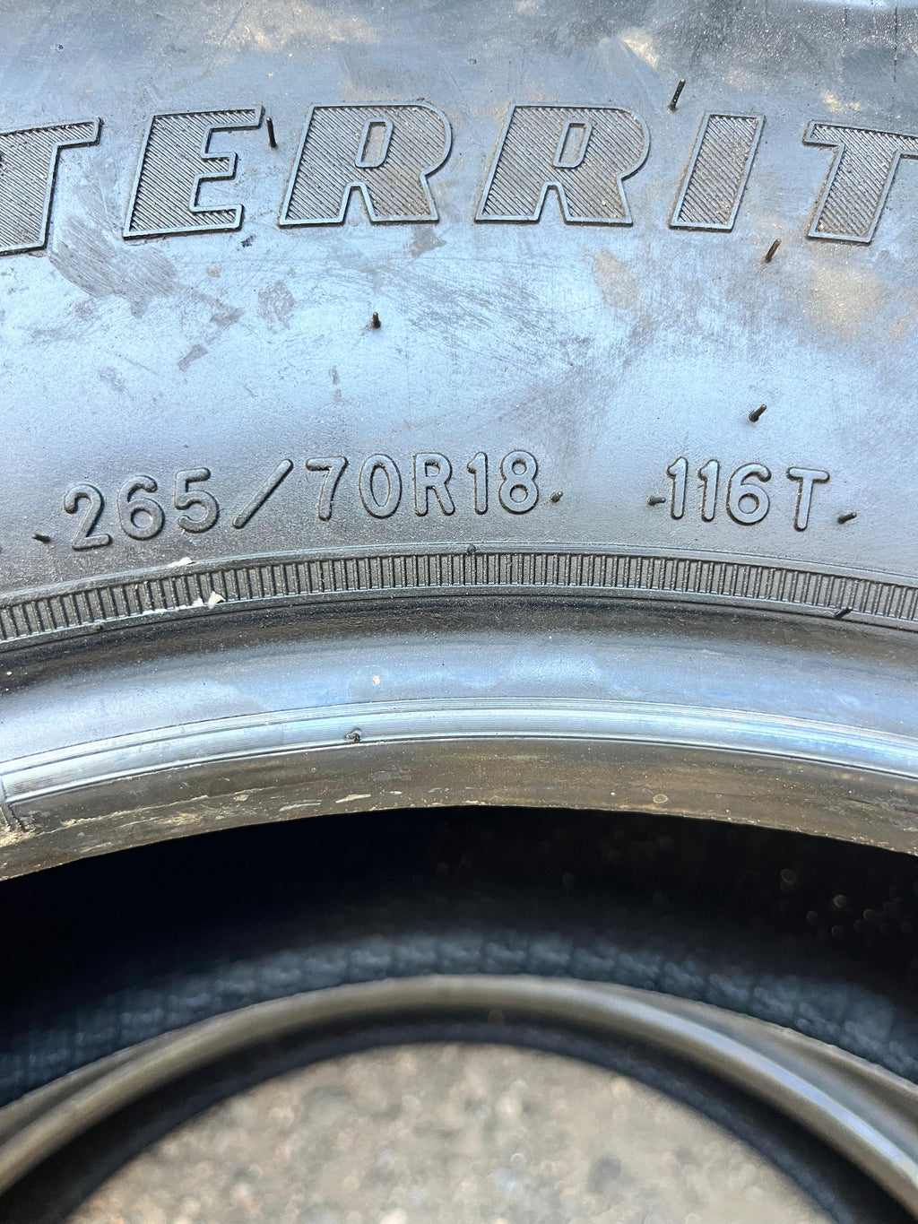 265/70R18 Pair (2 Used Tires) Goodyear Wrangler (Territory)