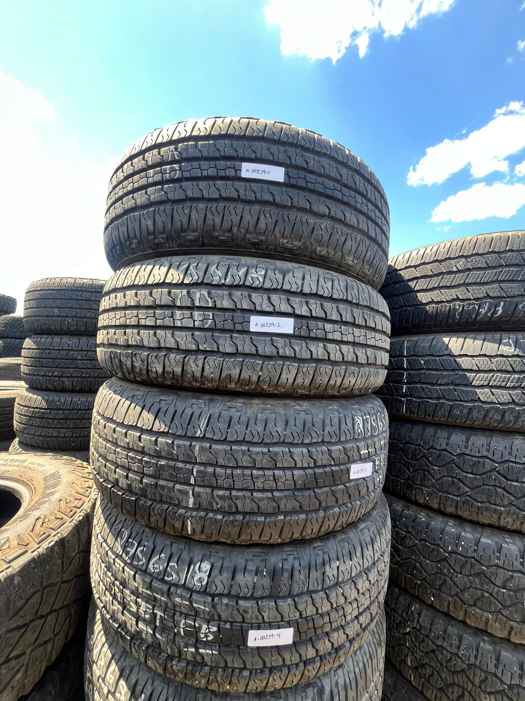 275/65R18 Set (4 Used Tires) Goodyear Wrangler(Fortitude ht)