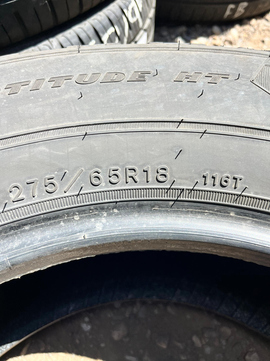 275/65R18 Set (4 Used Tires) Goodyear Wrangler(Fortitude ht)