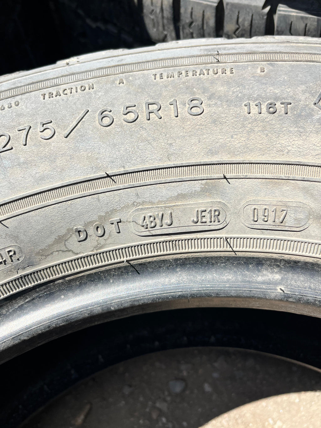 275/65R18 Pair (2 Used Tires) Goodyear Wrangler(Fortitude HT)