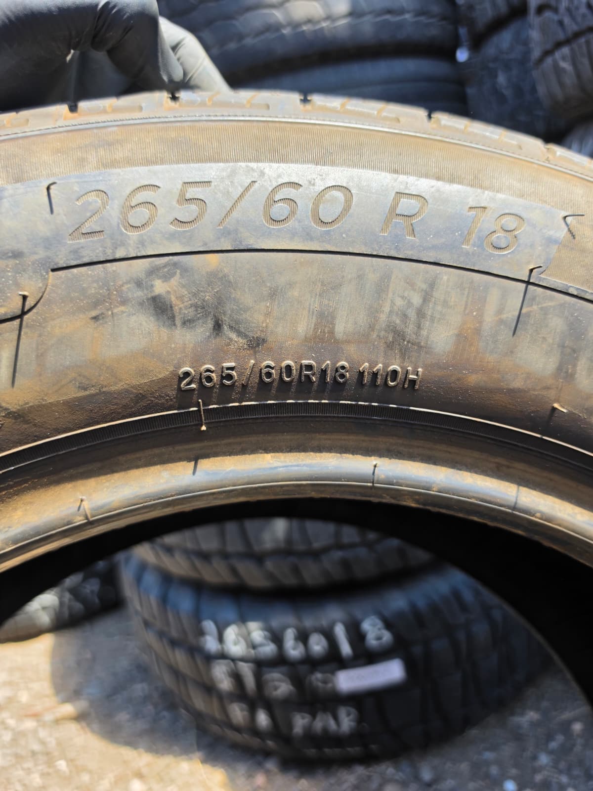 265/60R18 Pair (2 Used Tires) Michelin Primacy LTX