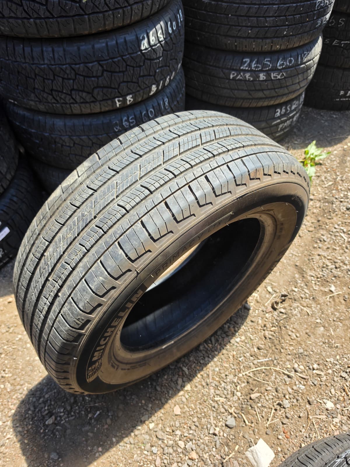 265/60R18 Pair (2 Used Tires) Michelin Primacy LTX