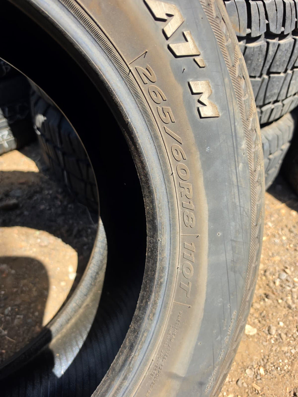 265/60R18 Set (4 Used Tires) Hankook DynaPro AT-M