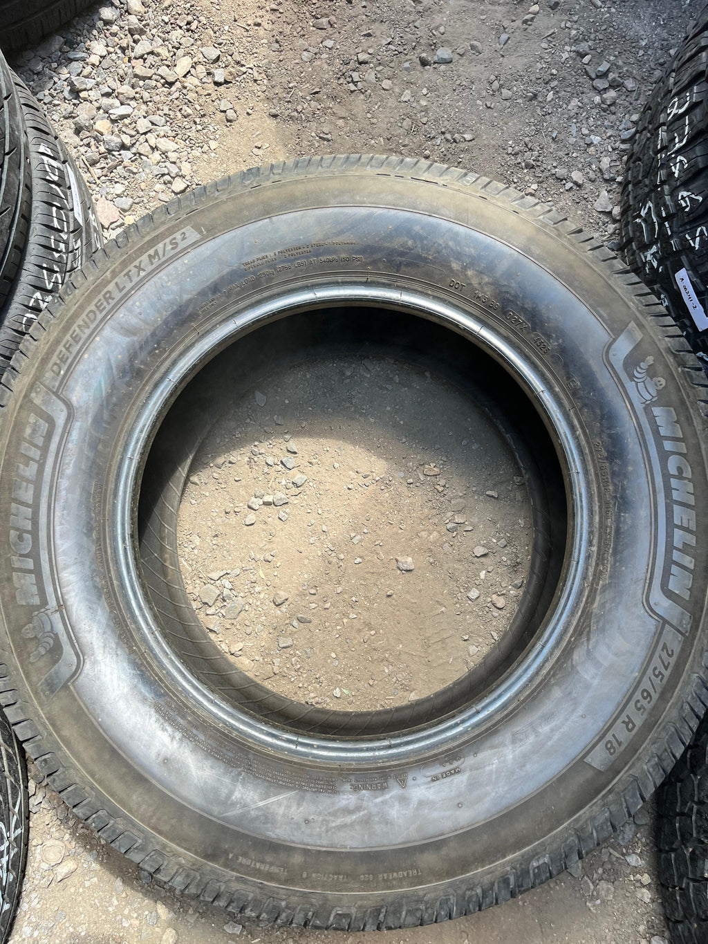 275/65R18 Pair (2 Used Tires) MICHELIN Defender LTX