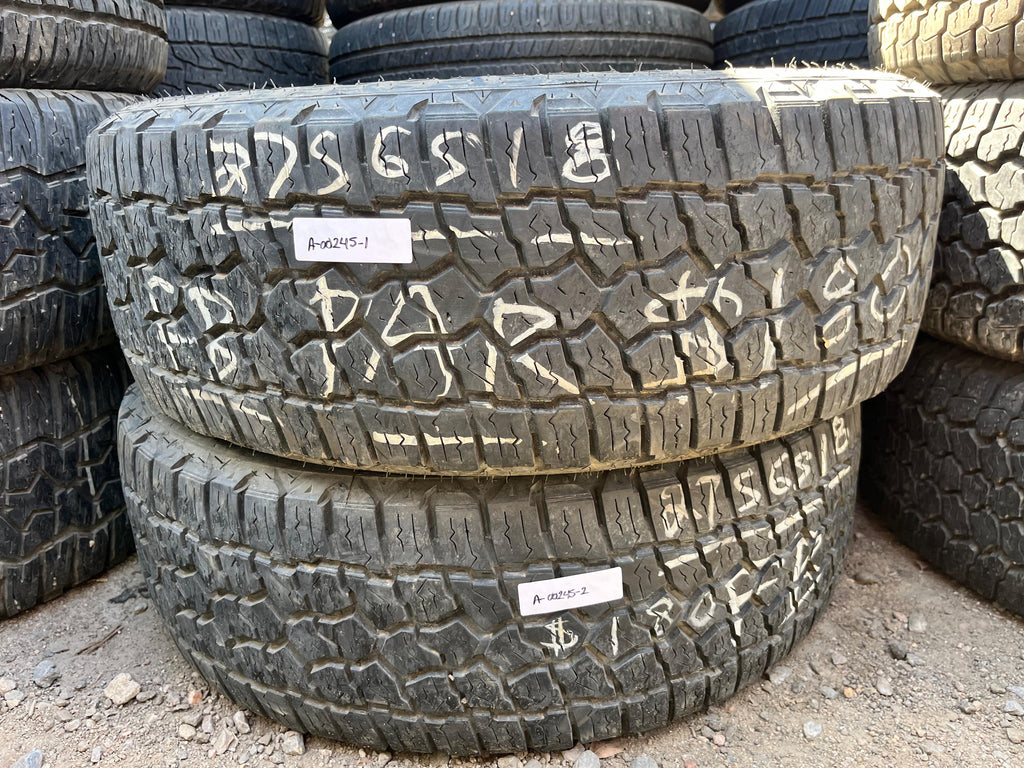 275/65R18 Pair (2 Used Tires) Milestar Patagonia