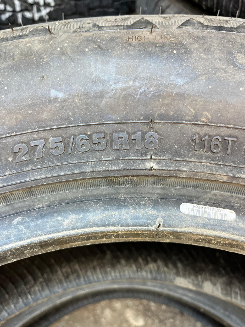 275/65R18 Pair (2 Used Tires) Milestar Patagonia
