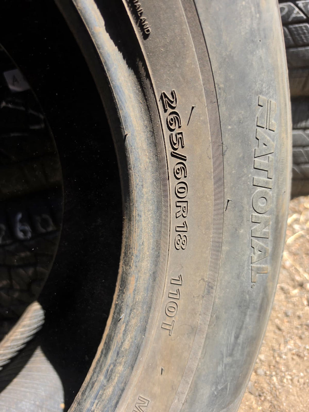 265/60R18 Pair (2 used Tires) National Commando
