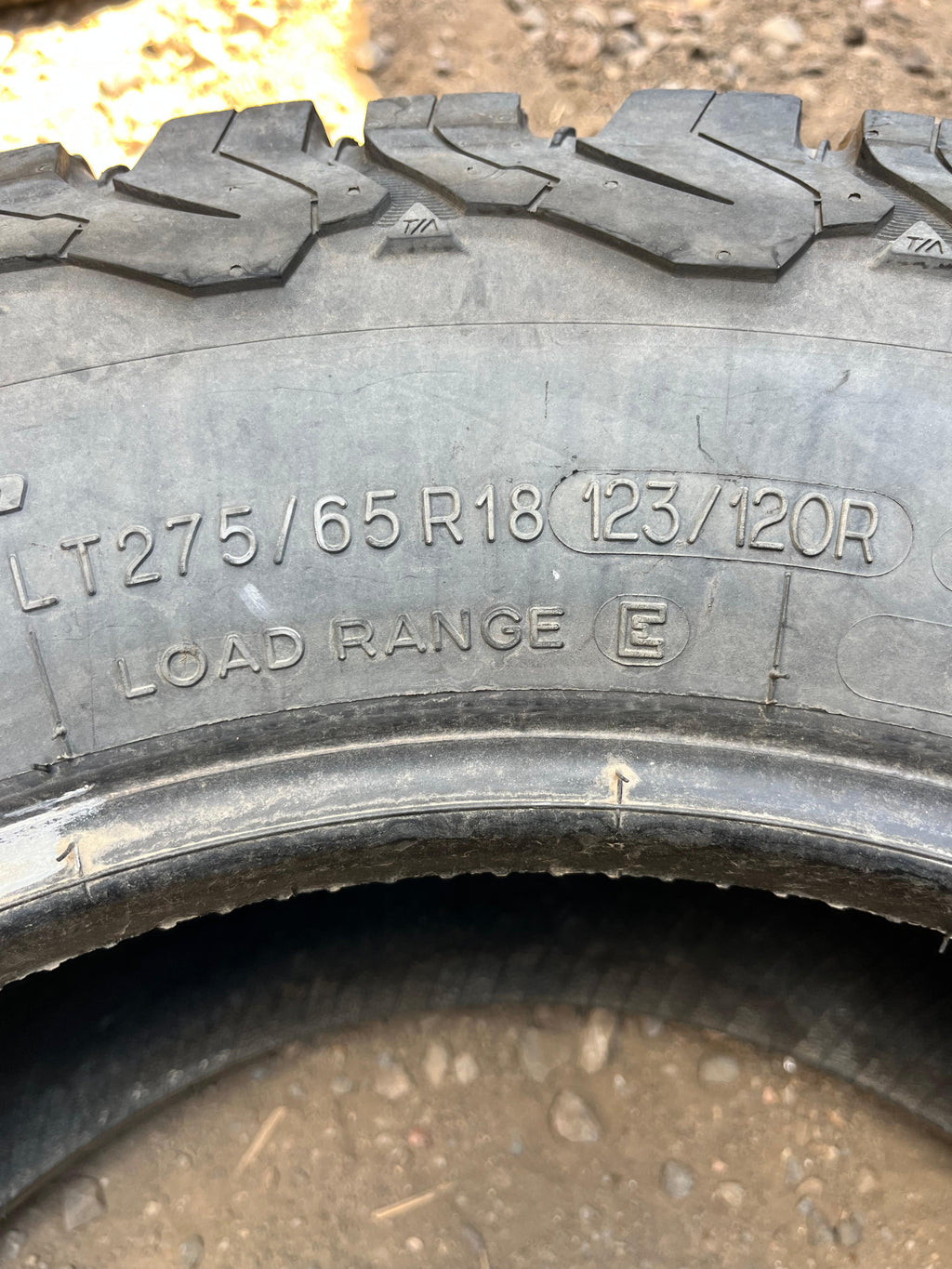 275/65R18 Set (4 Used Tires) BFGoodrich Baja Champion
