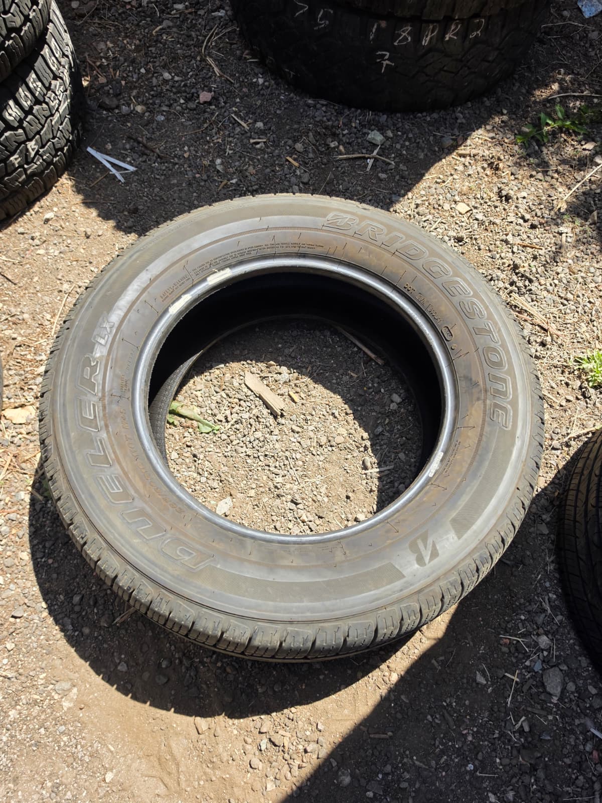265/60R18 Pair (2 Used Tires) Bridgestone Dueler LX