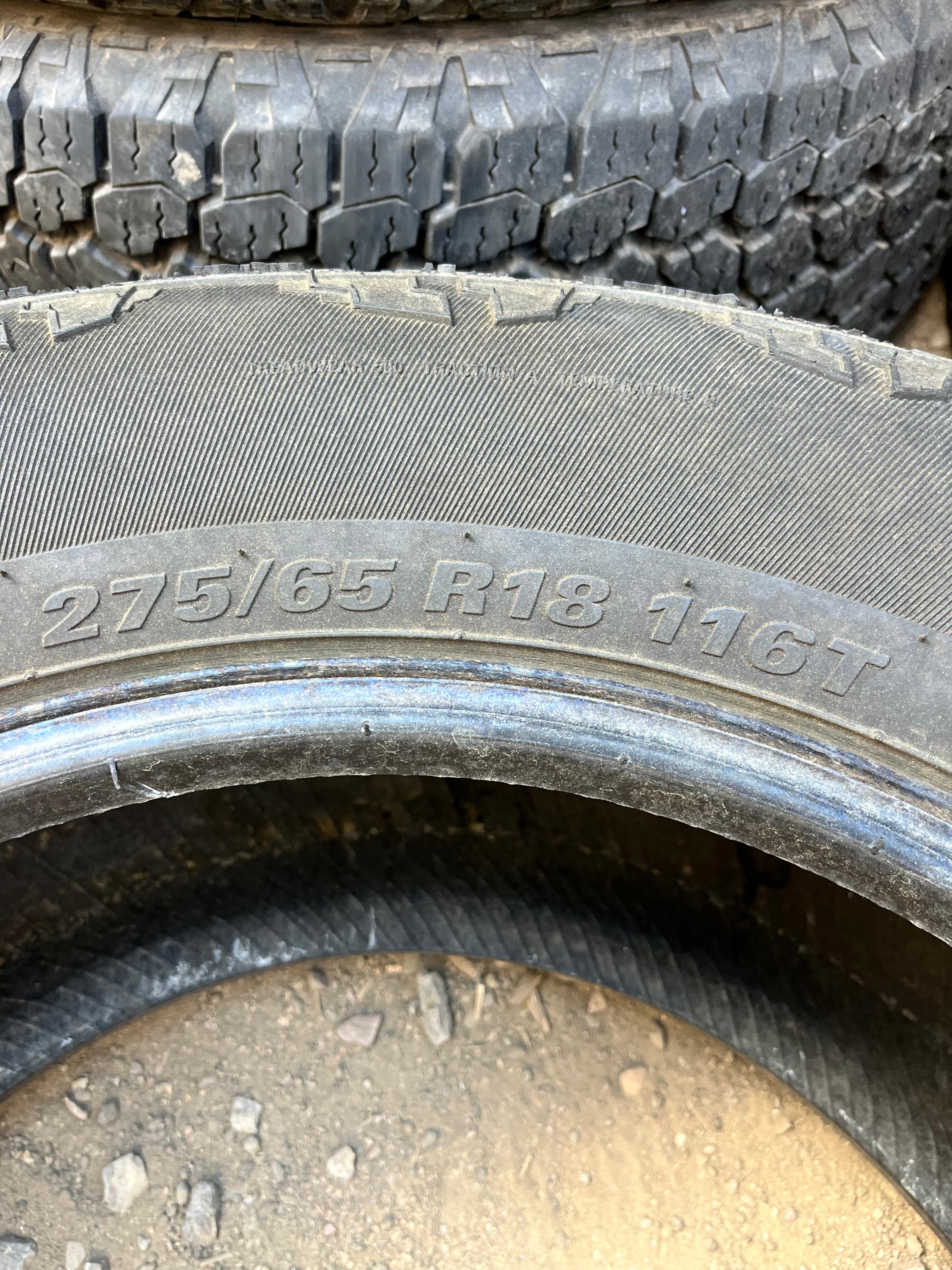 275/65R18 Pair (2 Used Tires) Trail Finder