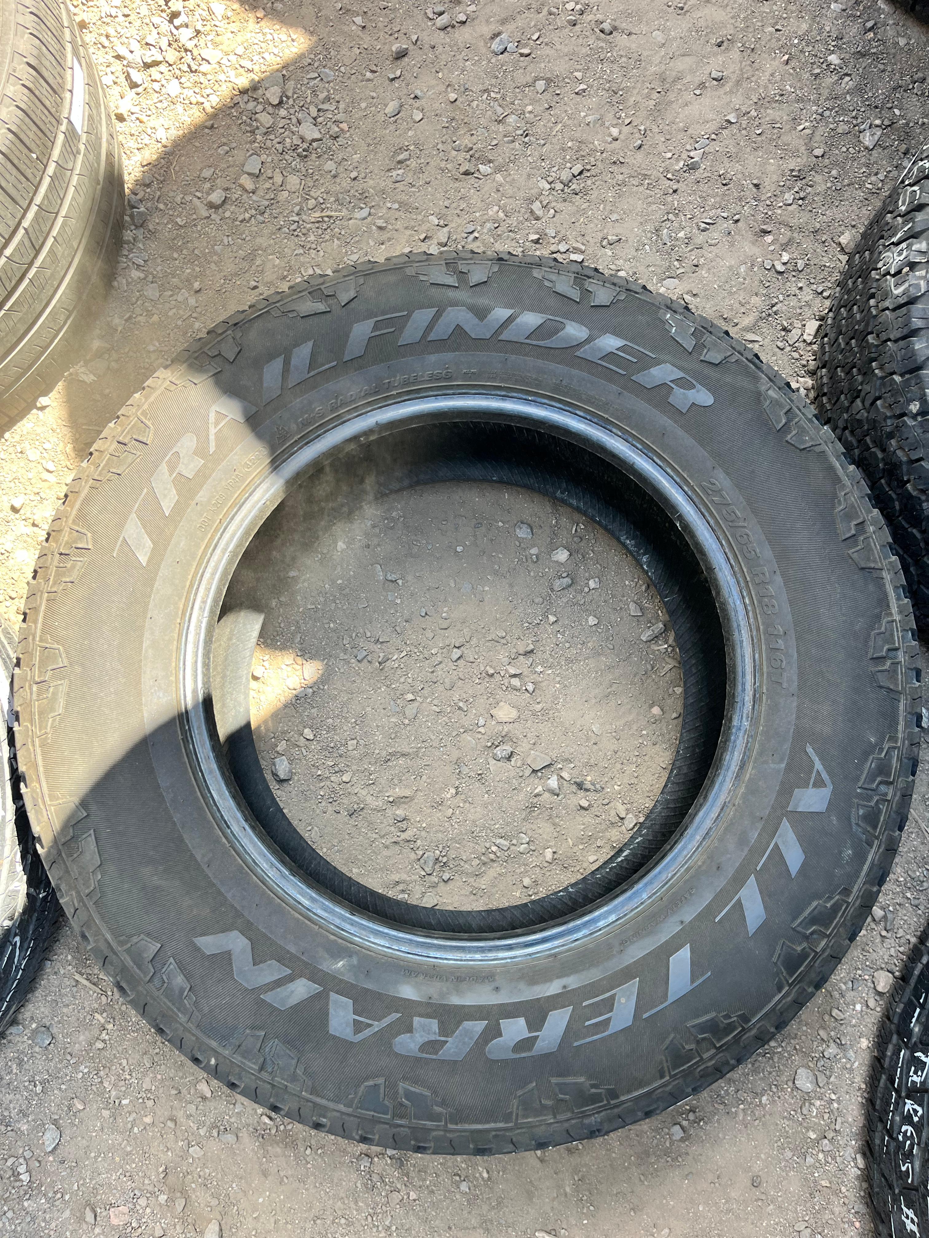 275/65R18 Pair (2 Used Tires) Trail Finder