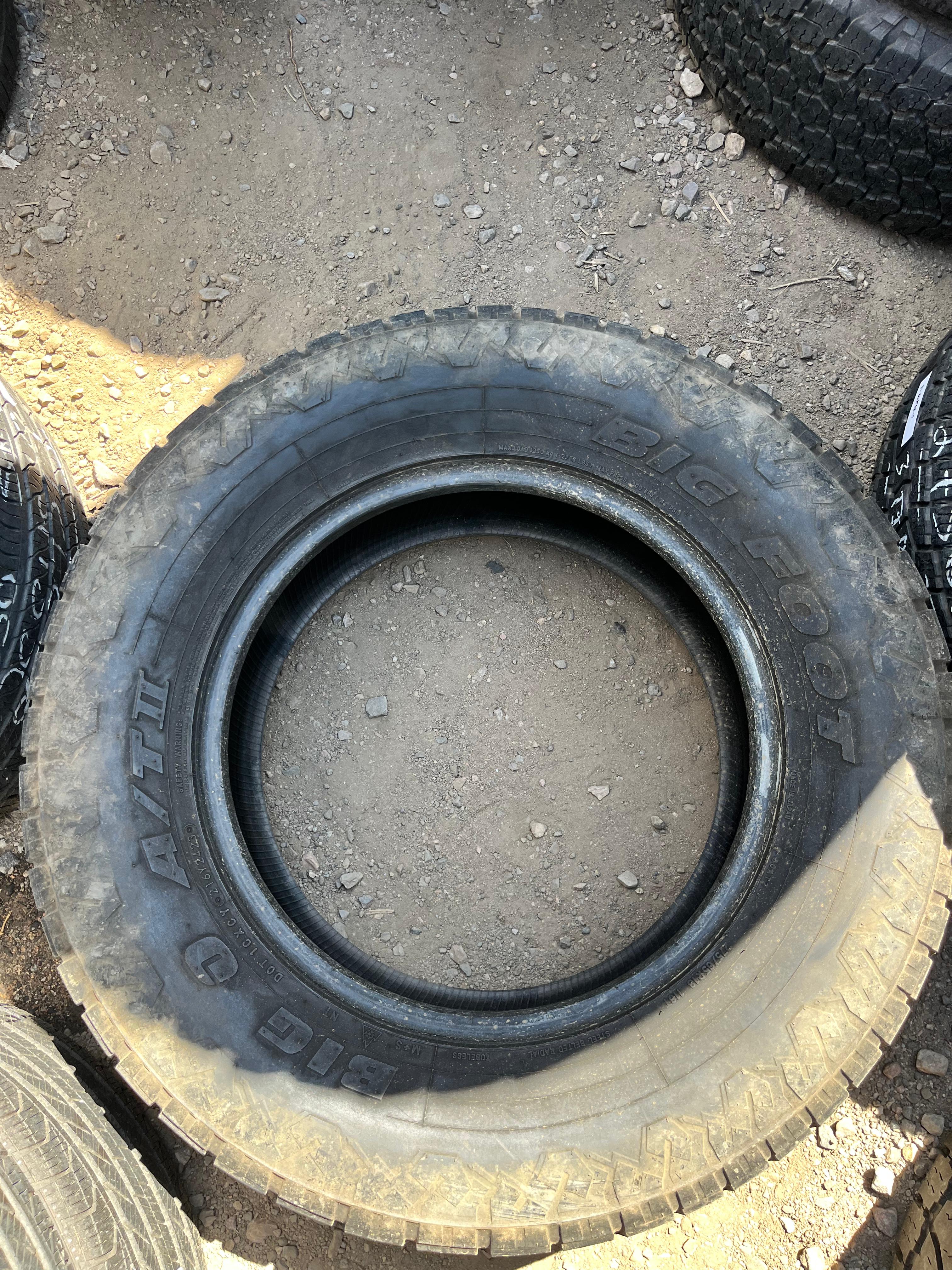 275/65R18 (3 Used Tires) Big Foot Big O
