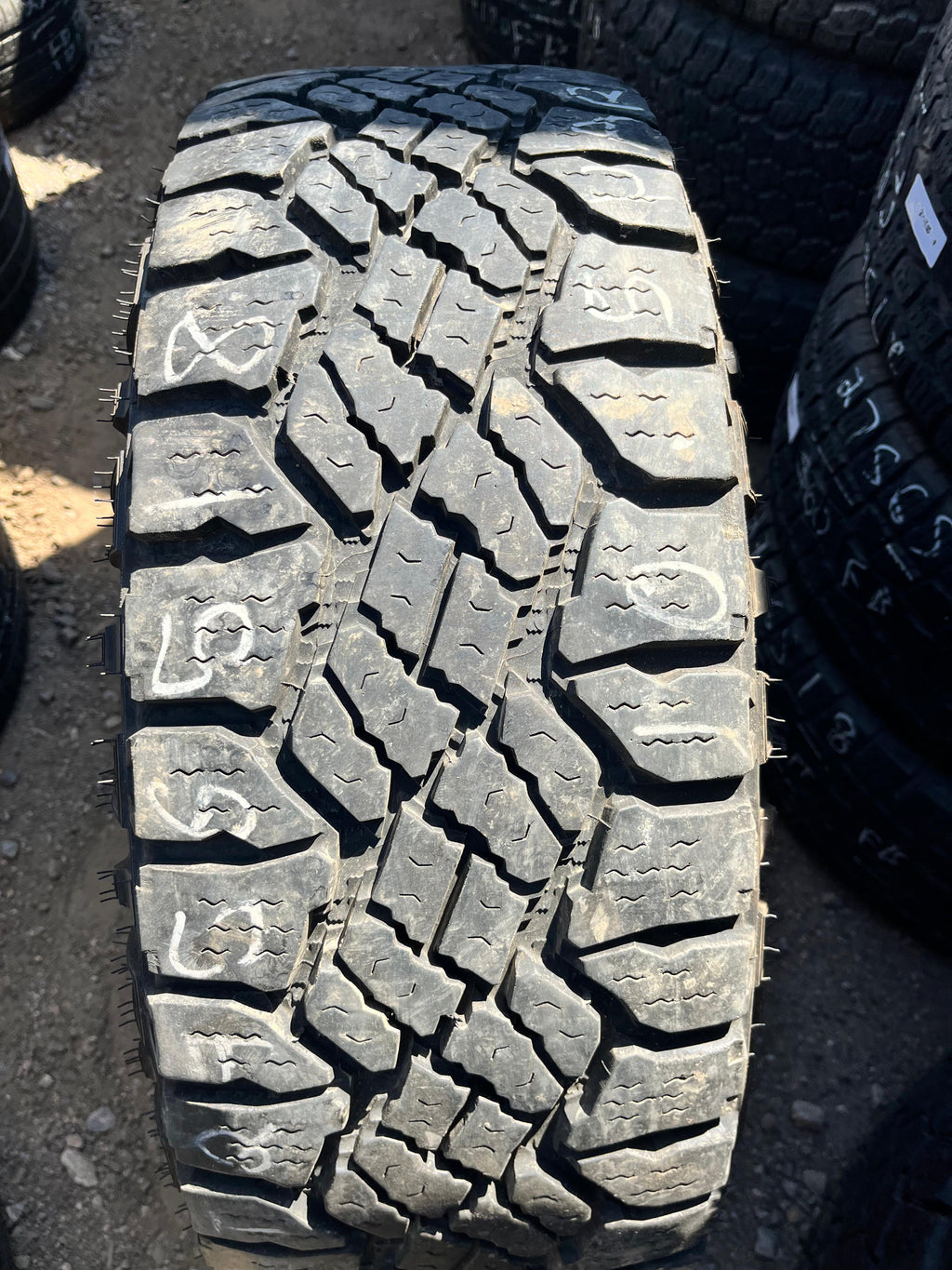 LT275/65R18 Pair (2 Used Tires) Goodyear Wrangler (Duratrac)