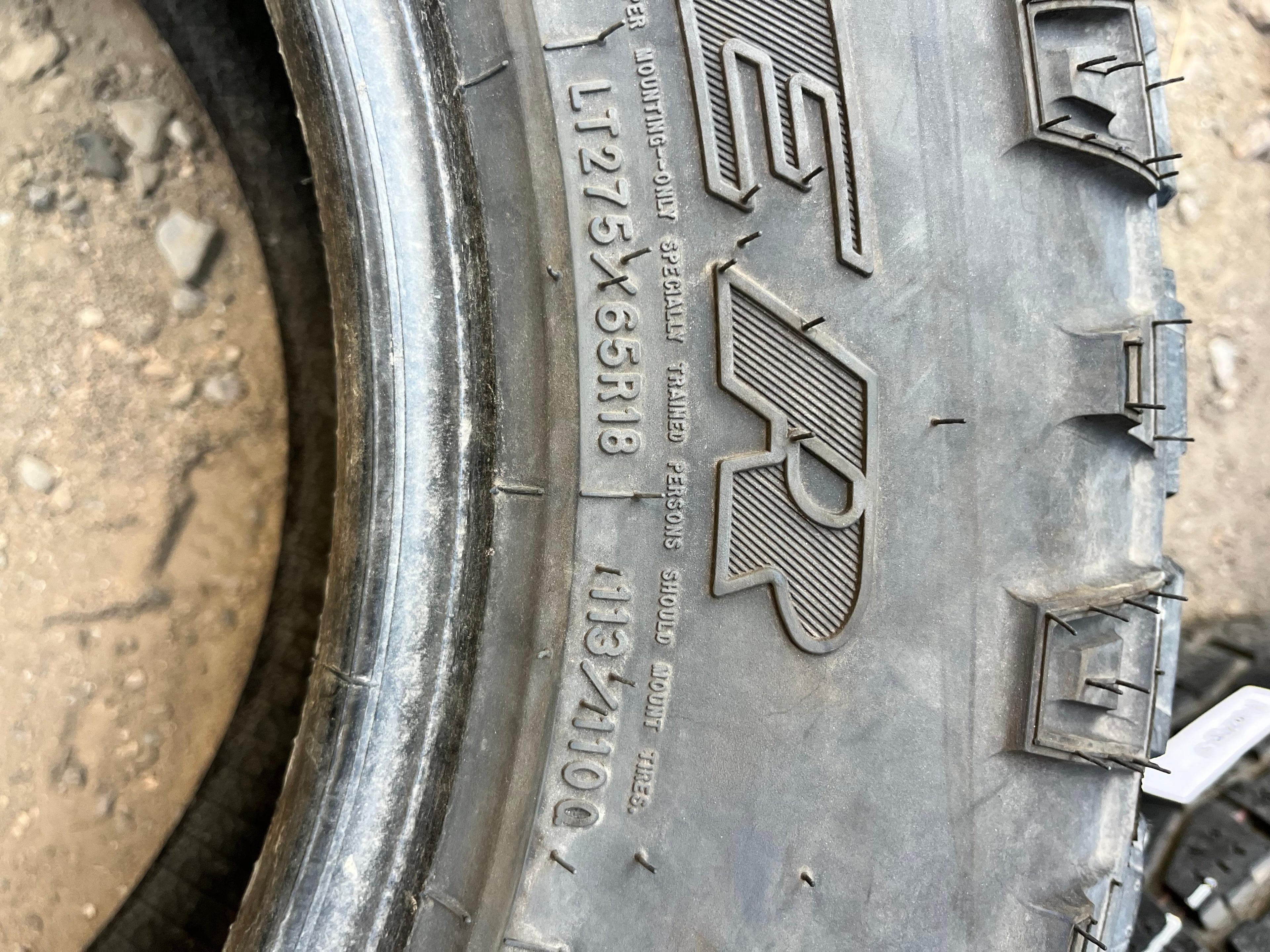 LT275/65R18 Pair (2 Used Tires) Goodyear Wrangler (Duratrac)