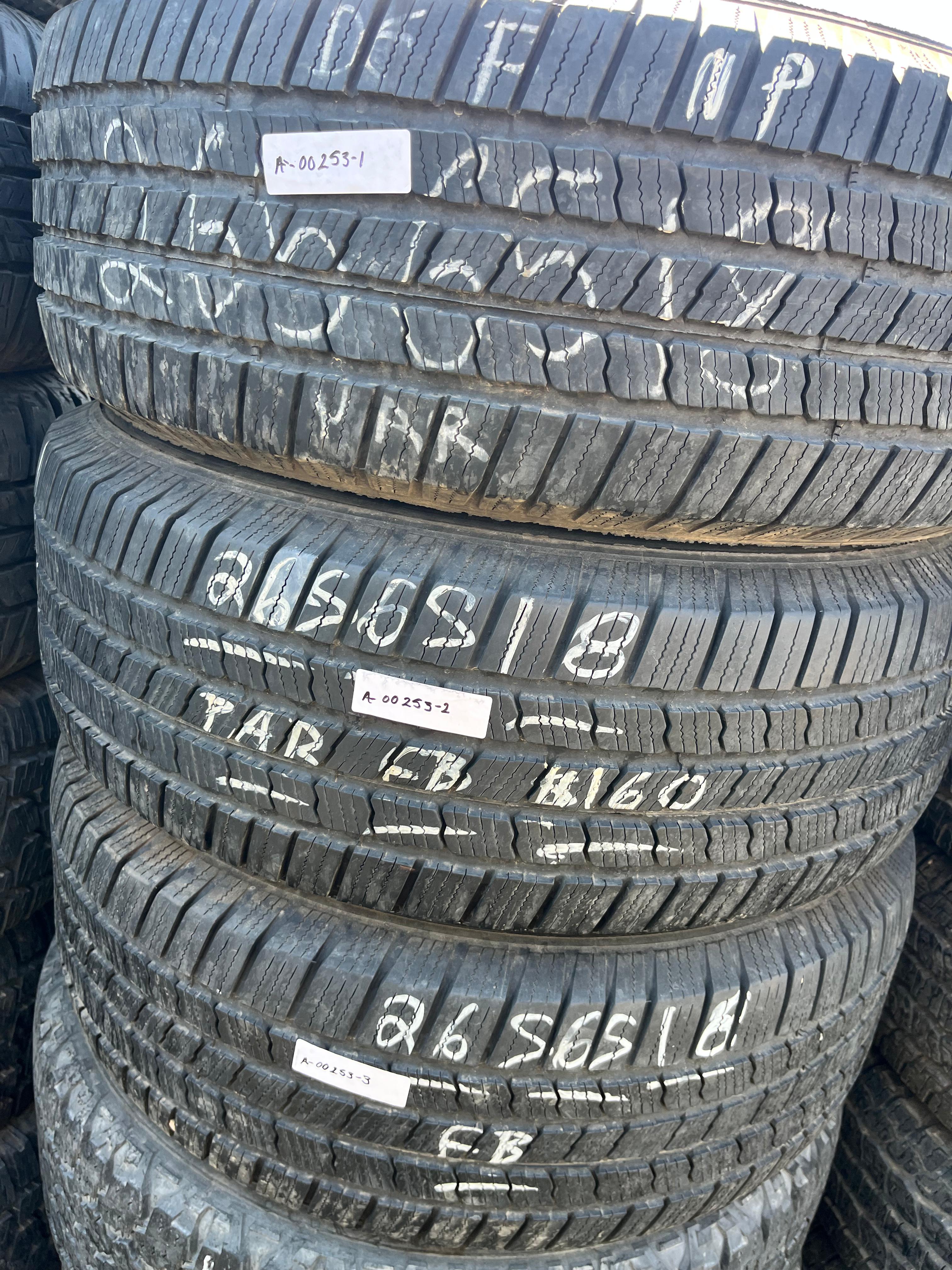 265/65R18 (4 Used Tires) Michelin Defender LTX