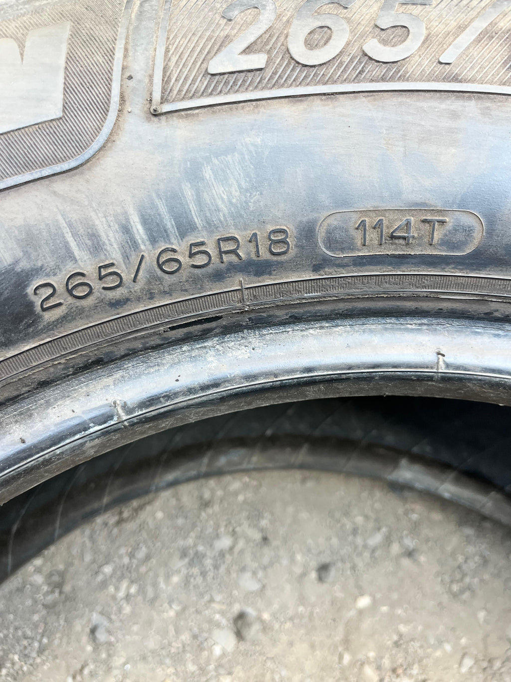 265/65R18 (4 Used Tires) Michelin Defender LTX