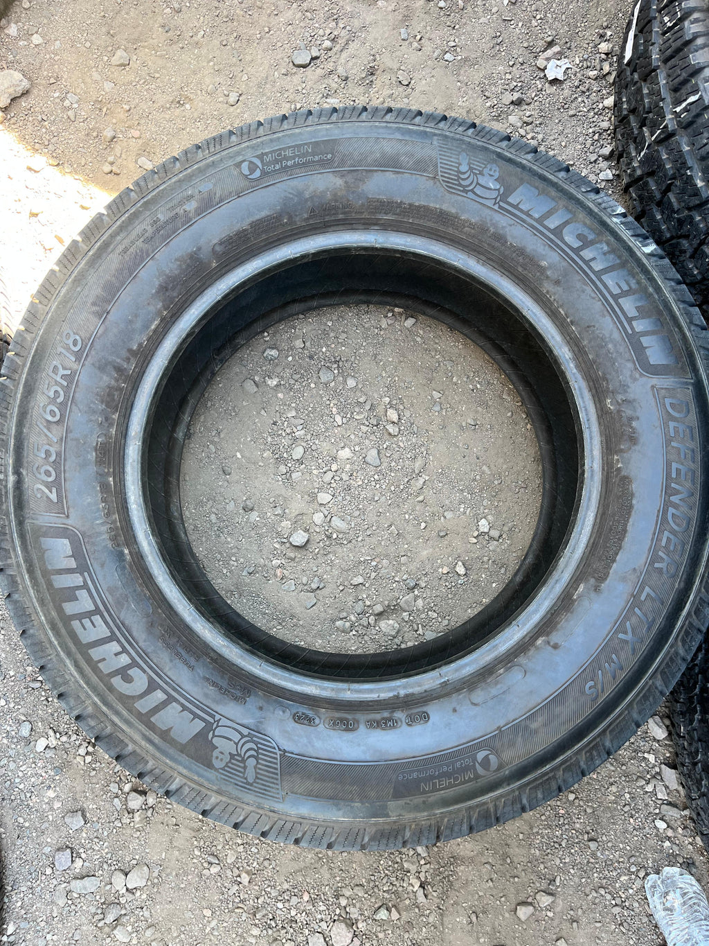 265/65R18 (4 Used Tires) Michelin Defender LTX