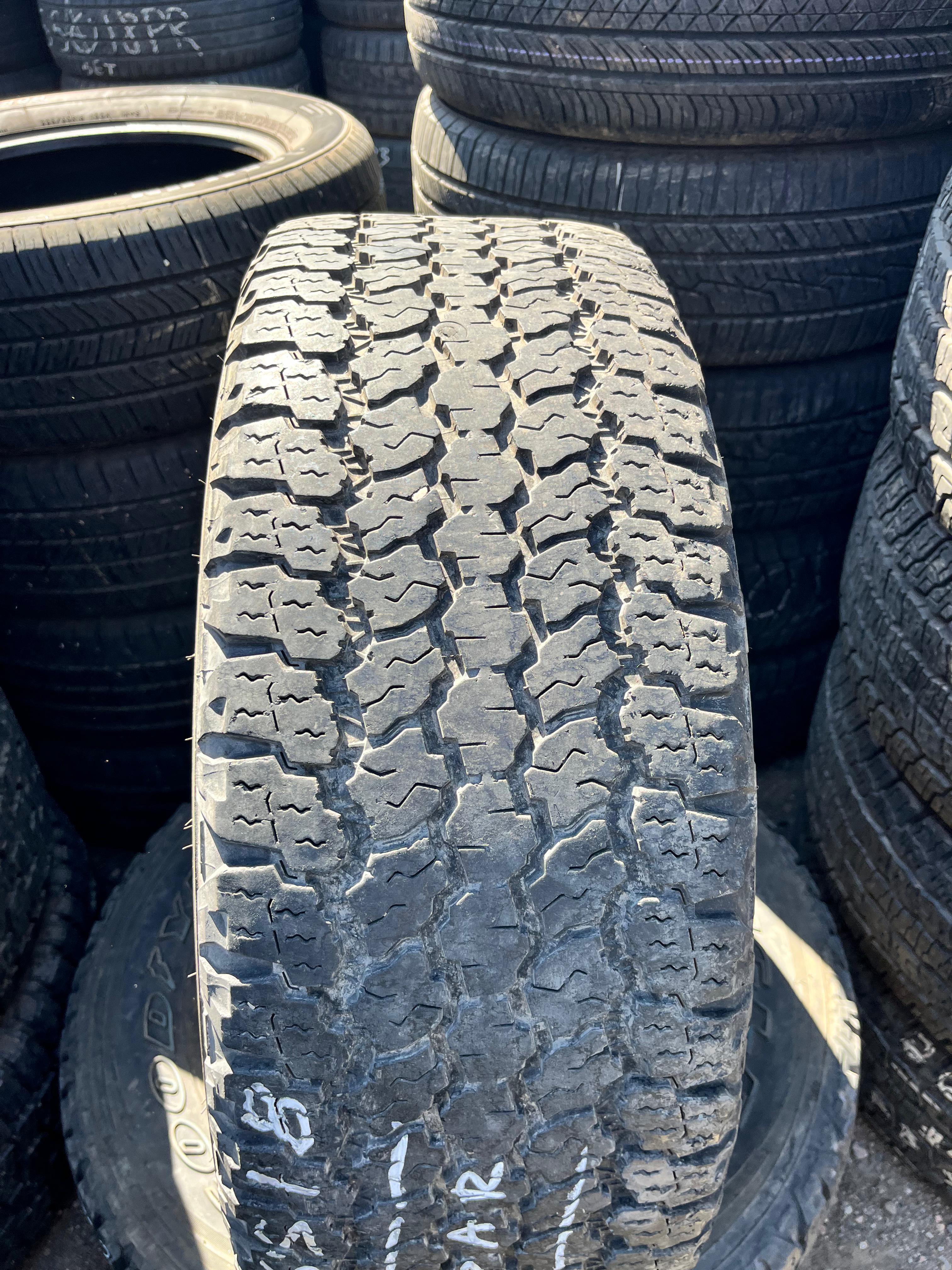 LT275/65R18 Pair (2 Used Tires) Goodyear Wrangler (Adventure)