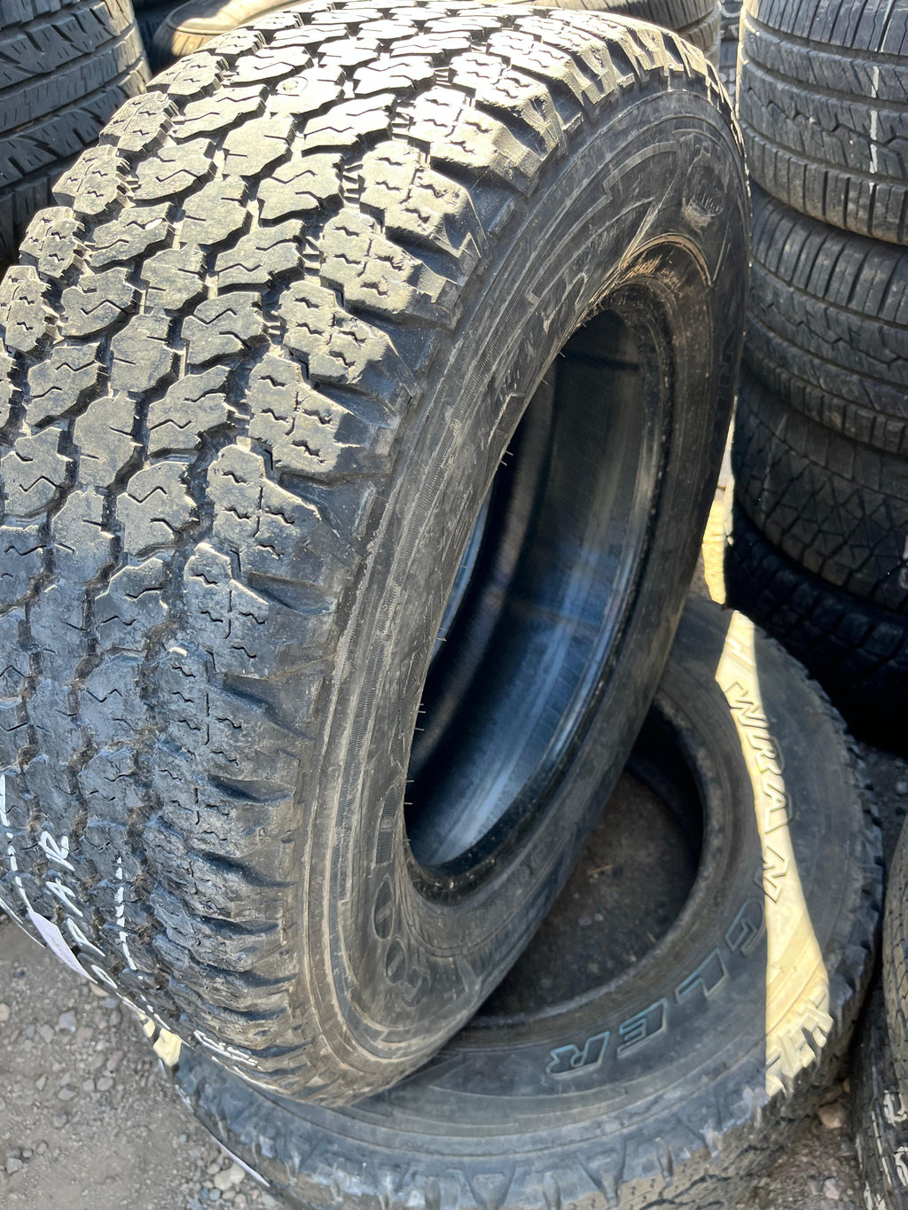 LT275/65R18 Pair (2 Used Tires) Goodyear Wrangler (Adventure)