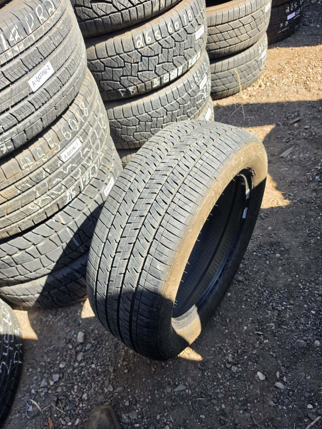 235/55R18 Pair (2 Used Tires) Bridgestone Ecopia H/L
