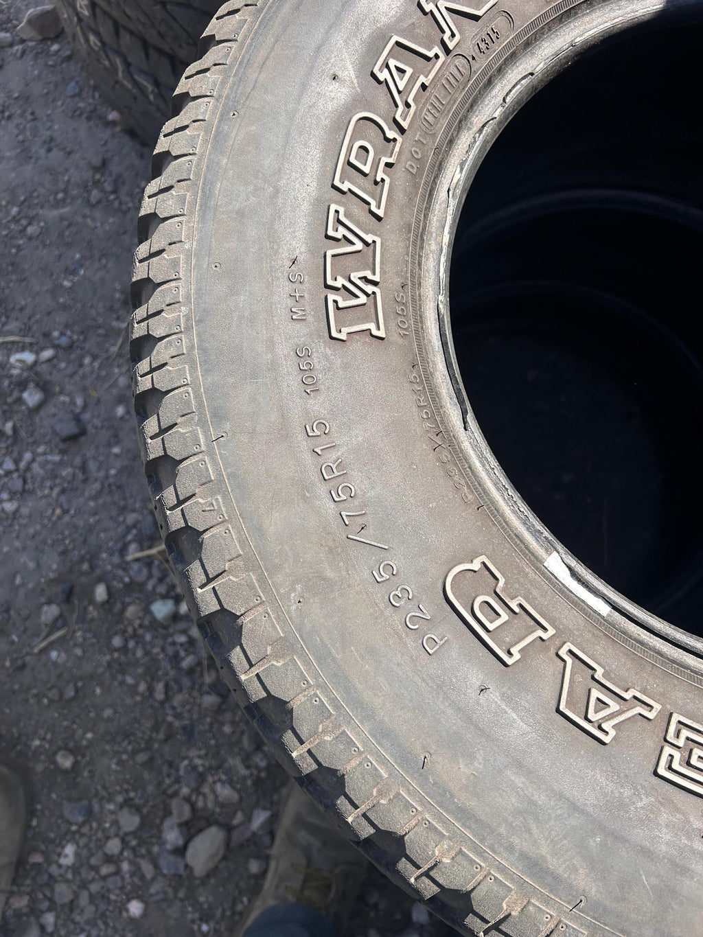 235/75R15 Set (4 Used Tires) Goodyear Wrangler