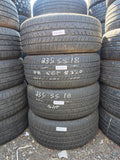 235/55R18 Set (4 Used Tires) Bridgestone Drive Guard Plus