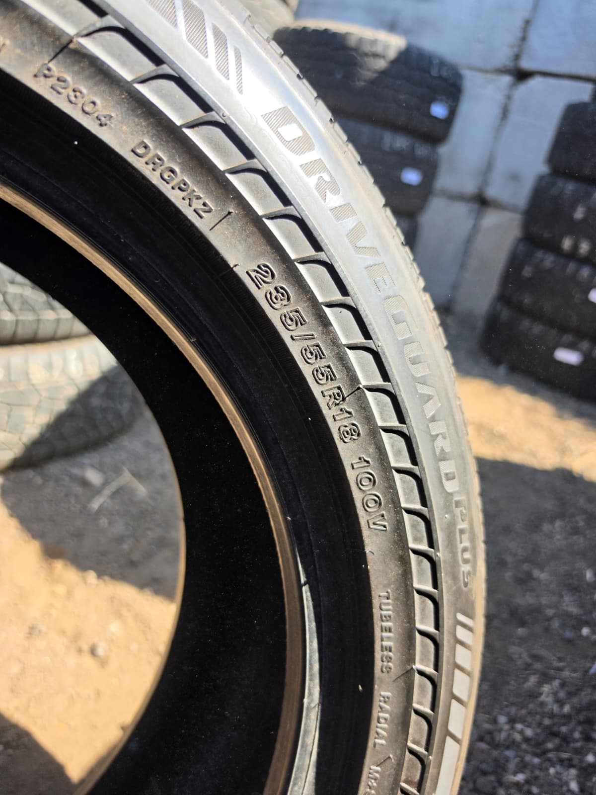 235/55R18 Set (4 Used Tires) Bridgestone Drive Guard Plus