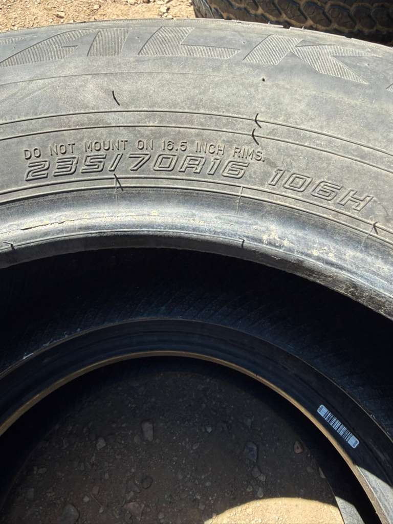 235/70R16 Pair (2 Used Tires) Falken Pro G5 CSV