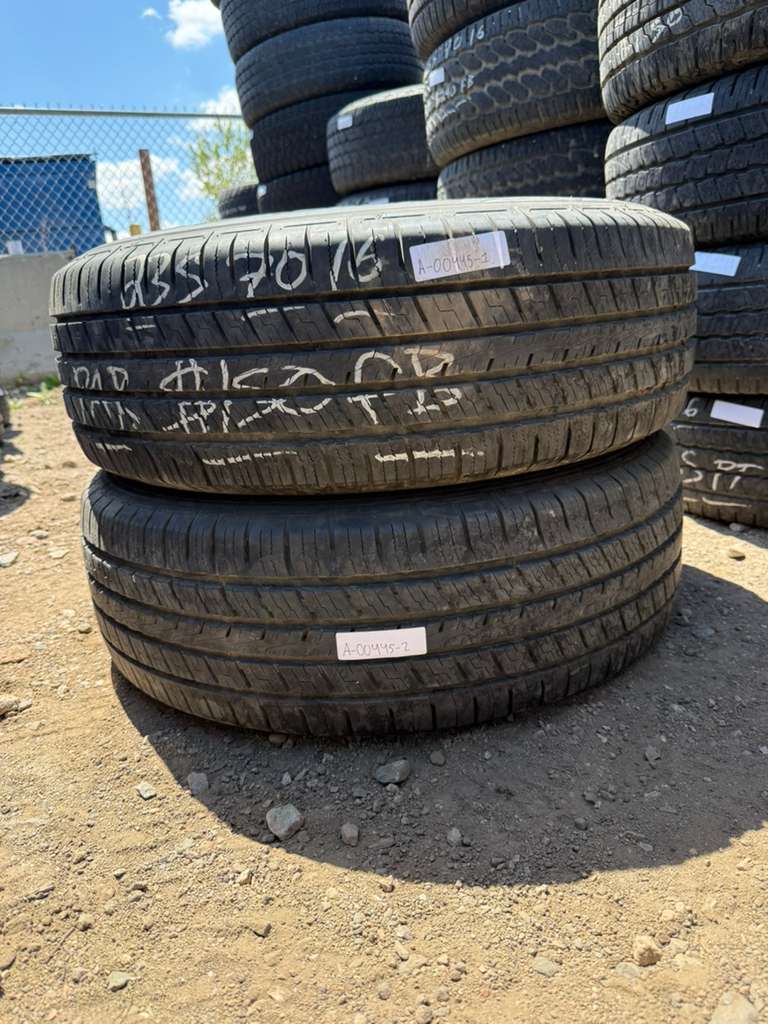 235/70R16 Pair (2 Used Tires) Falken Pro G5 CSV