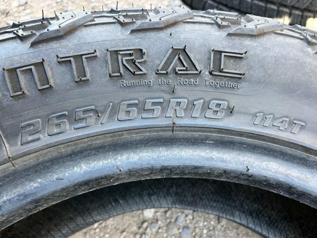 265/65R18 (3 Used Tires) GreenTrac Rough Master X/T
