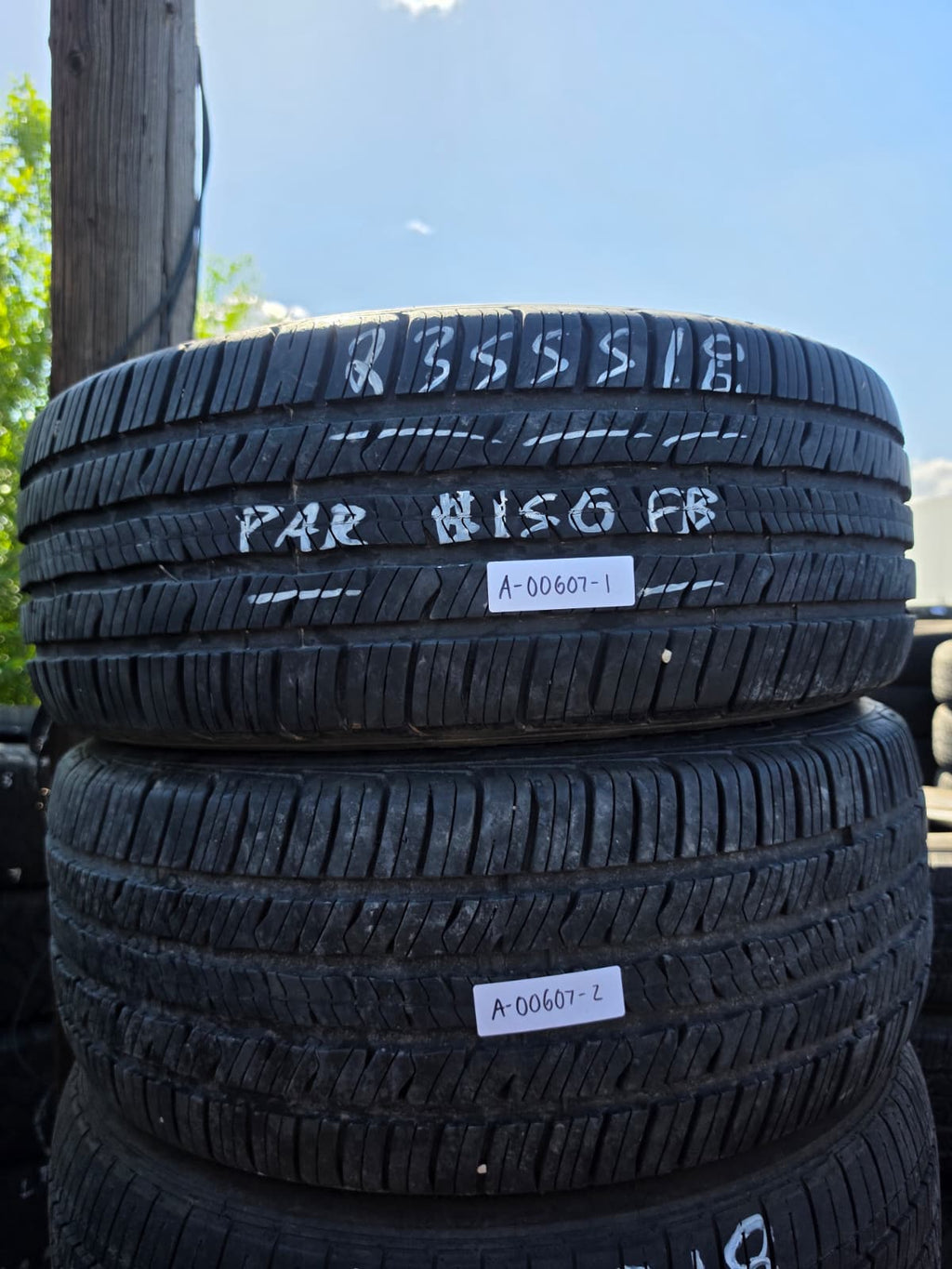 235/55R18 Pair (2 Used Tires) BF Goodrich Advantage Control