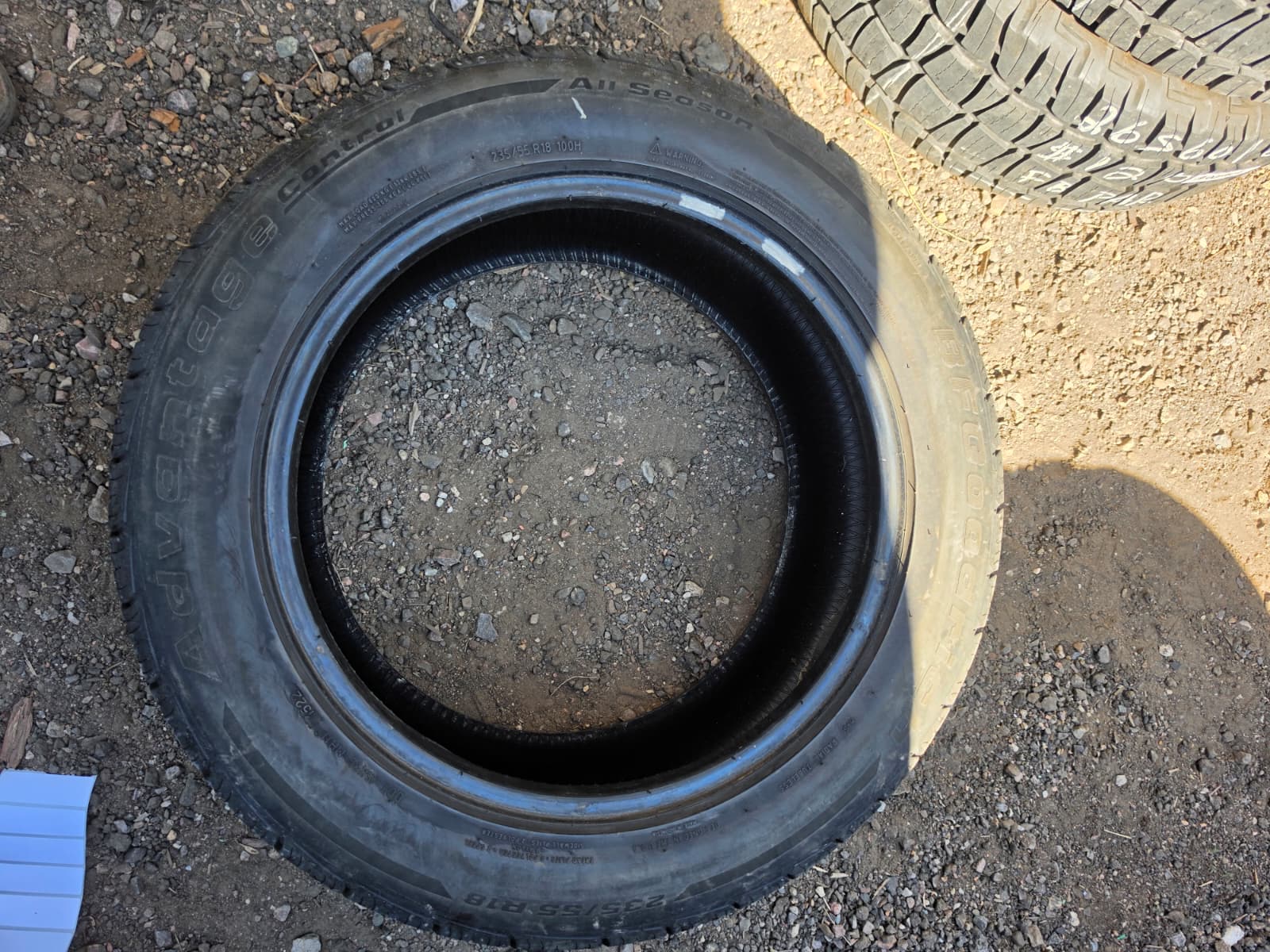 235/55R18 Pair (2 Used Tires) BF Goodrich Advantage Control
