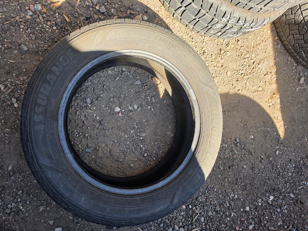 235/55R18 Pair (4 Used Tires) Goodyear Assurance