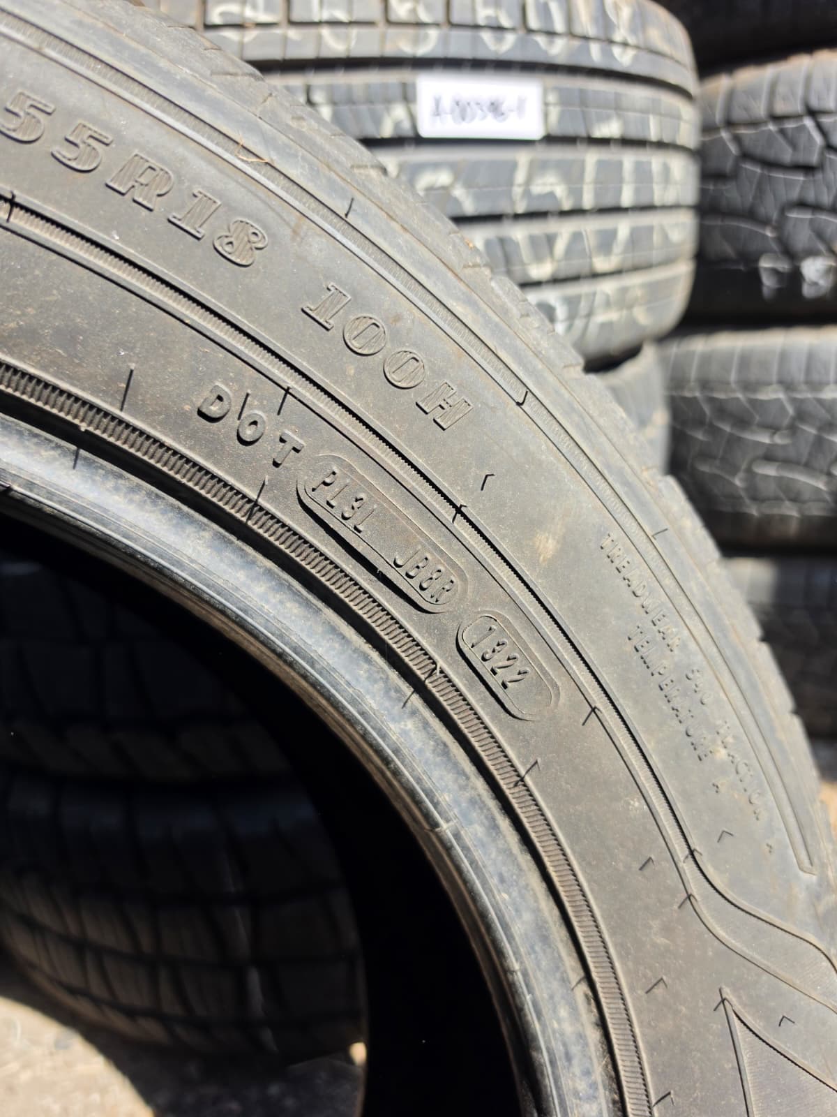 235/55R18 Pair (4 Used Tires) Goodyear Assurance