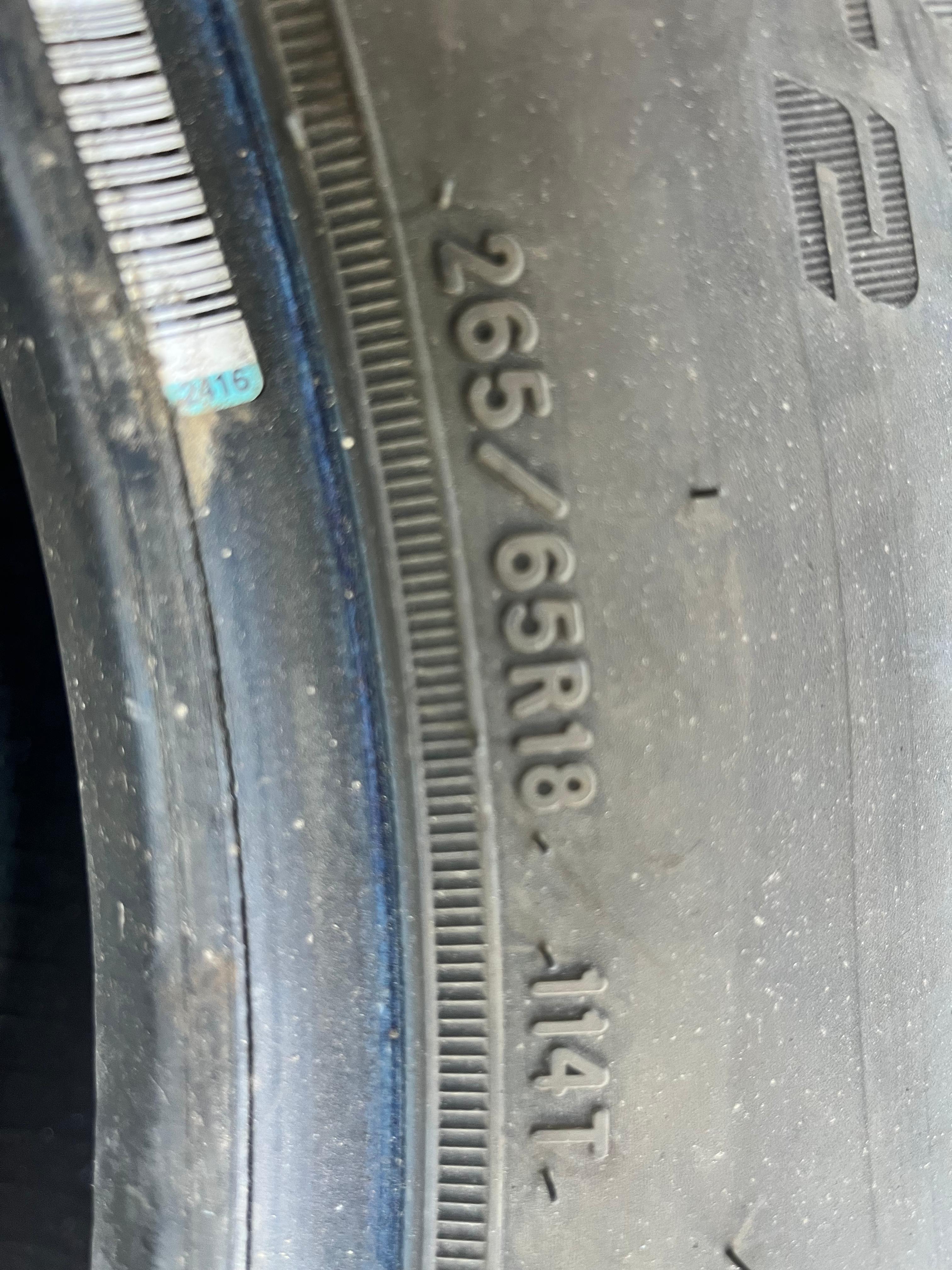 265/65R18 Pair (2 Used Tires) Cooper Evolution HT2