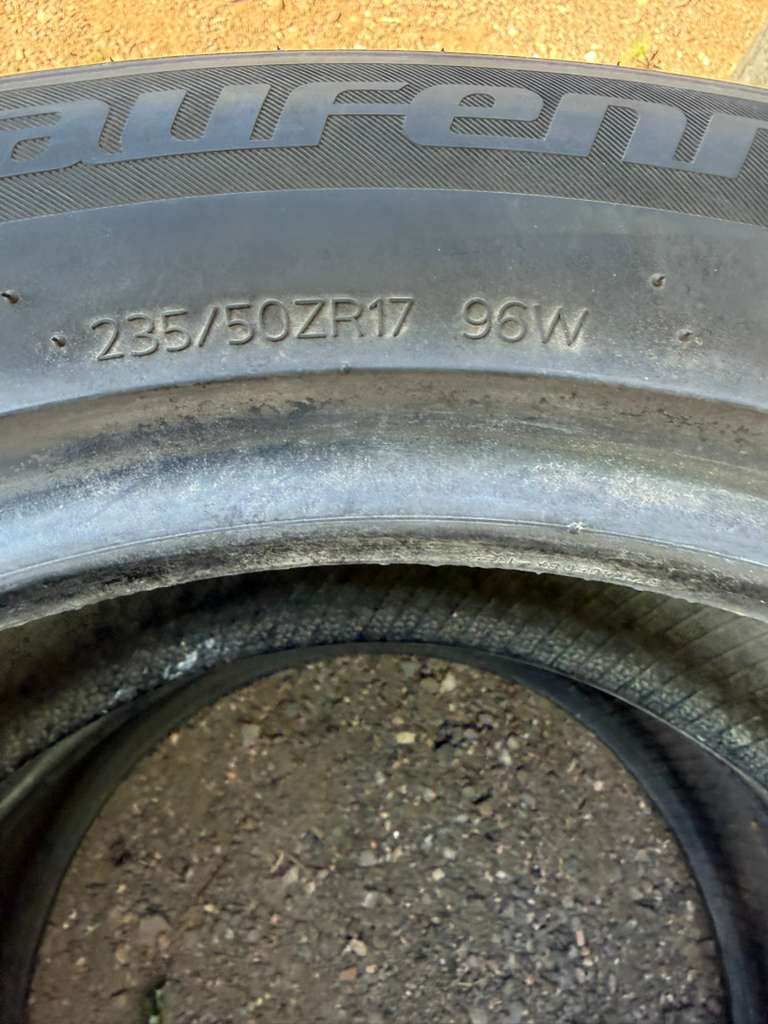 235/50R17 Pair (2 Used Tires) Laufenn S Fit AS