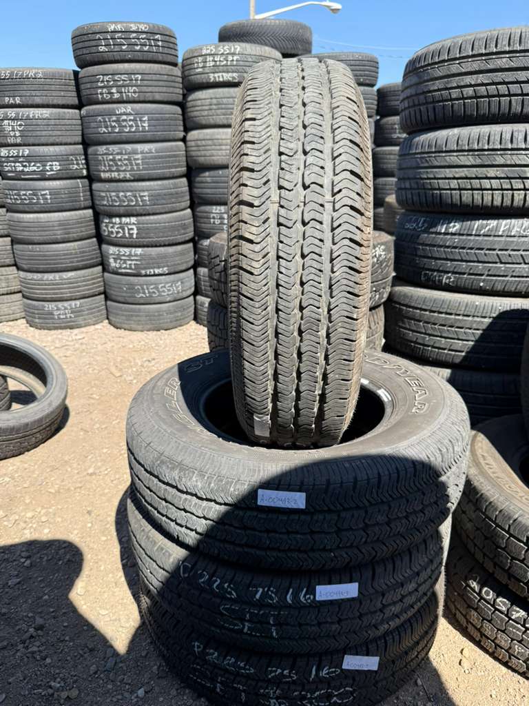 225/75R16 Set (4 Used Tires) Goodyear Wrangler ST