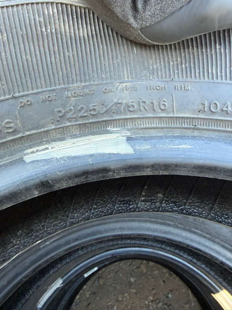 225/75R16 Set (4 Used Tires) Goodyear Wrangler ST