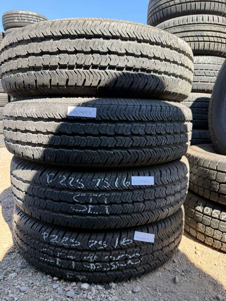 225/75R16 Set (4 Used Tires) Goodyear Wrangler ST