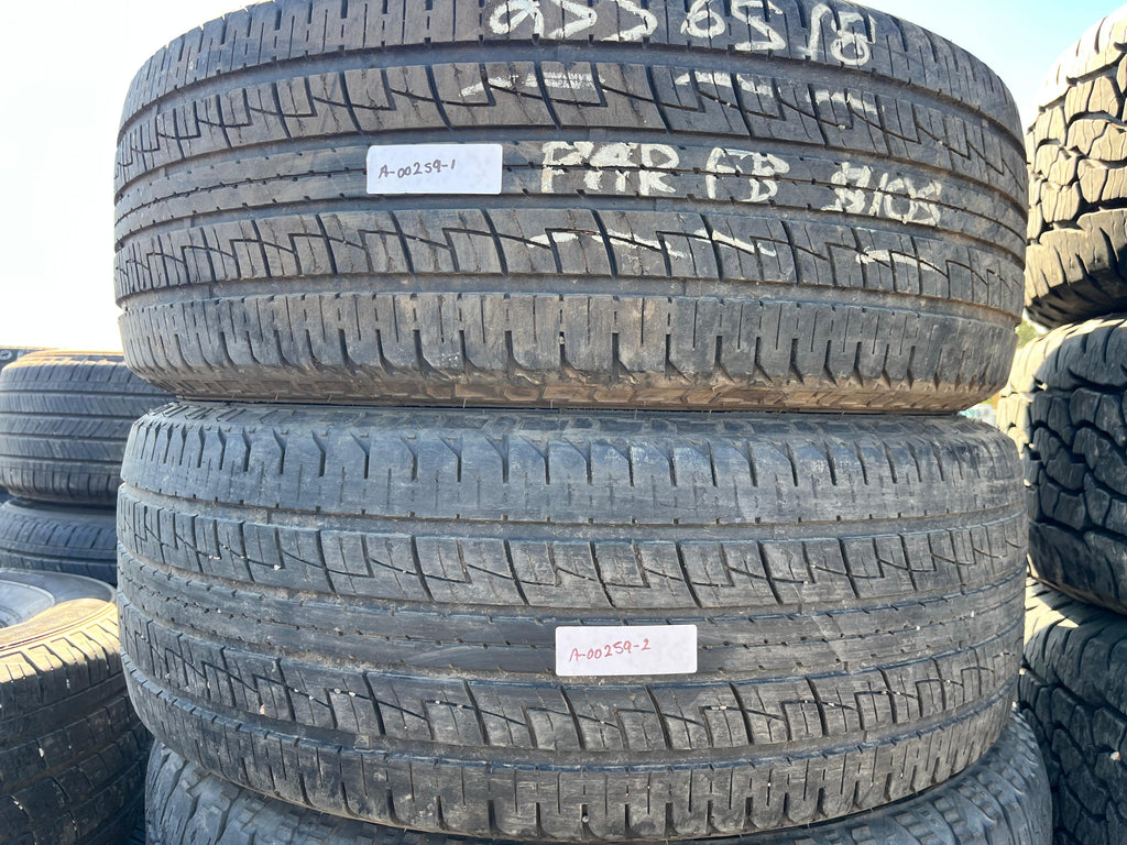 P255/65R18 Pair (2 Used Tires) Advanta SV T-1