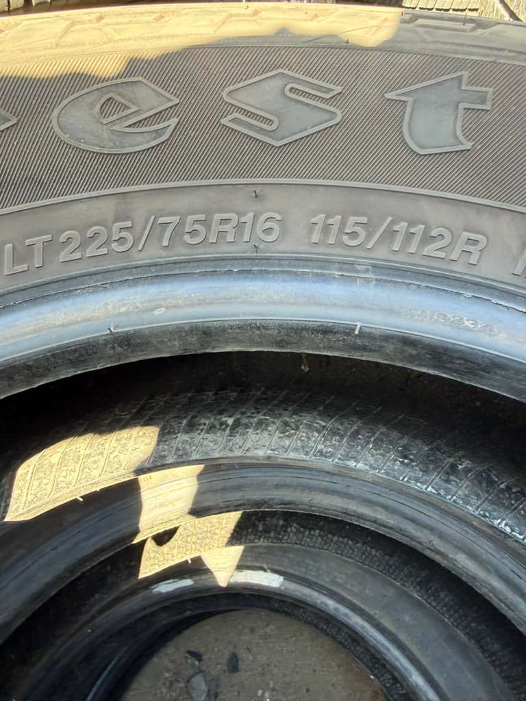 LT225/75R16 Set (4 Used Tires) Firestone Transforce AT2
