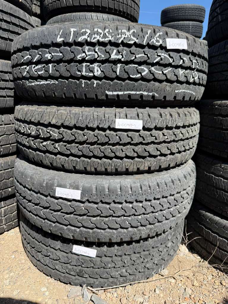 LT225/75R16 Set (4 Used Tires) Firestone Transforce AT2