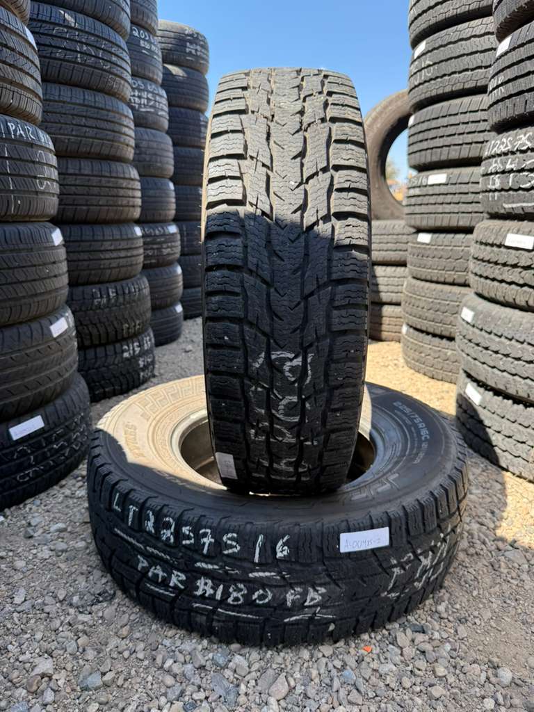 225/75R16C Pair (2 Used Tires) Nokian WRC3 Studless Winter Tire