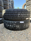 225/75R16C Pair (2 Used Tires) Nokian WRC3 Studless Winter Tire