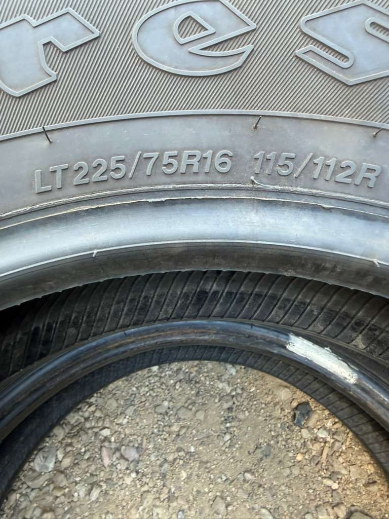 LT225/75R16 Pair (2 Used Tires) Firestone Transforce HT2