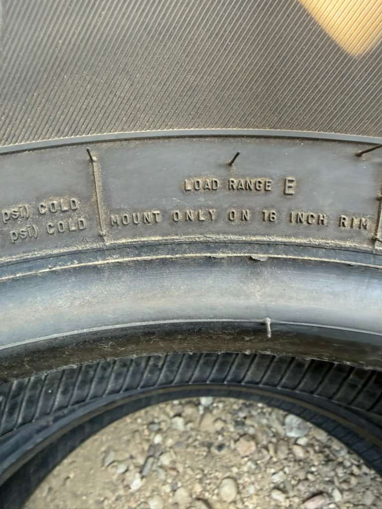 LT225/75R16 Pair (2 Used Tires) Firestone Transforce HT2